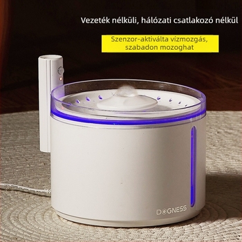 Kisállat itató automata cirkuláló vízzel – macskáknak és kutyáknak, levehető tartály, 0,55 kg, alkalmazás nélkül