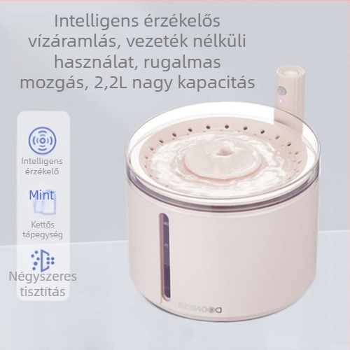 Kisállat itató automata cirkuláló vízzel – macskáknak és kutyáknak, levehető tartály, 0,55 kg, alkalmazás nélkül