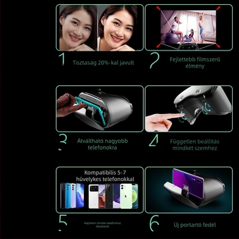 VRG Pro x7 Fejre szerelt VR szemüveg a Metaverzumba, 260 g, 2021-es modell, Hivatalos magánmárka, Országos garancia