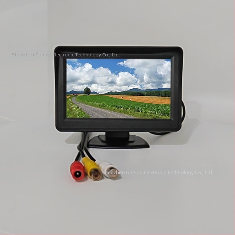 Gani Eagle autós LCD monitor CVBS bemenet, 2-utas videókapcsolás, 480x272 felbontás, RCA, modell JL-YJC-4301-2