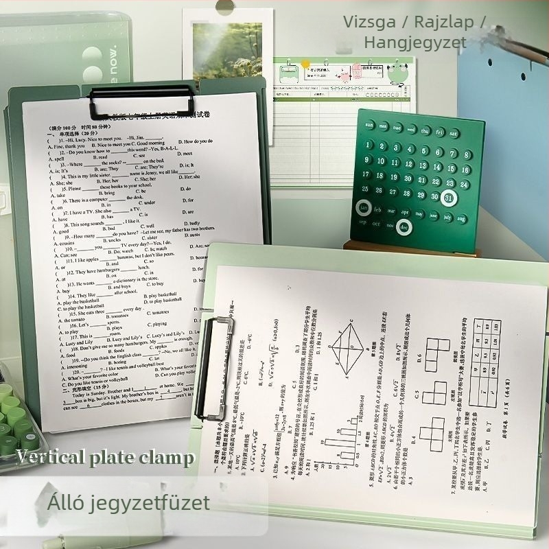 Plastik tábla-klipsz – irodai dokumentum-clip és papír rendező