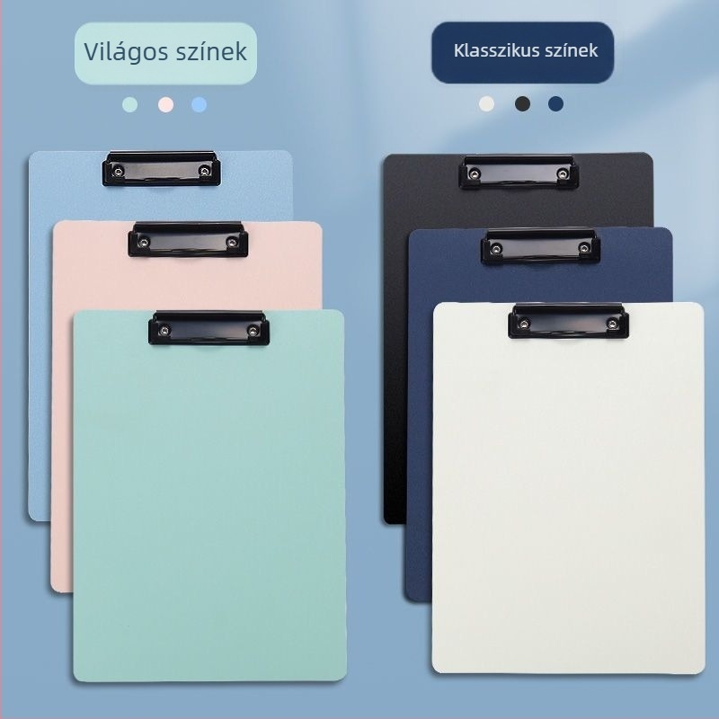 Plastik tábla-klipsz – irodai dokumentum-clip és papír rendező