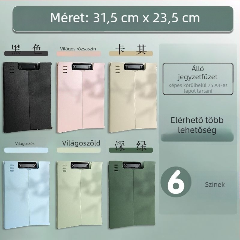 Plastik tábla-klipsz – irodai dokumentum-clip és papír rendező