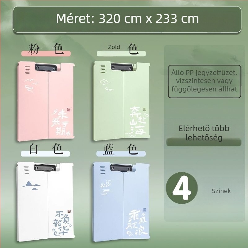 Plastik tábla-klipsz – irodai dokumentum-clip és papír rendező