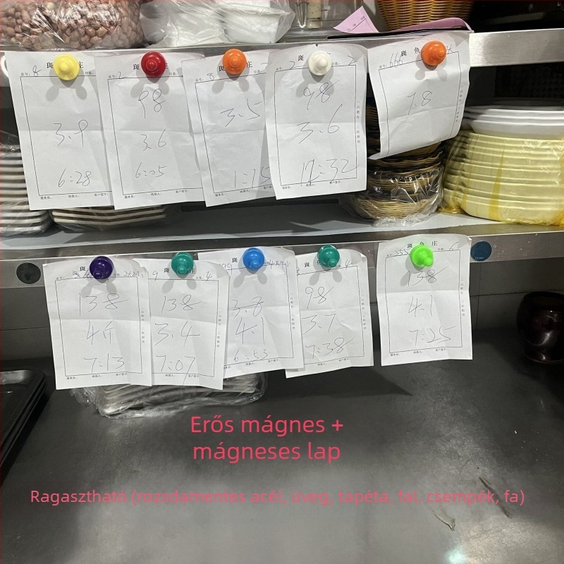 Pénztárca-stílusú rendeléskapocs mágneses rögzítővel konyhai nyugtákhoz (Márka: Unique; Anyag: Műanyag; Típus: Pénztárca)