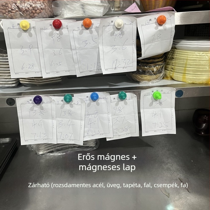 Pénztárca-stílusú rendeléskapocs mágneses rögzítővel konyhai nyugtákhoz (Márka: Unique; Anyag: Műanyag; Típus: Pénztárca)