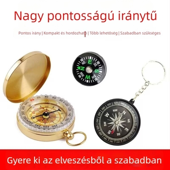 Utazó iránytű – rozsdamentes acél test, iránytű funkció, vízálló