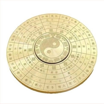 Fidget spinner iránytű játék, 64 hexagrammával, fém, kínai Tai Chi-stílus
