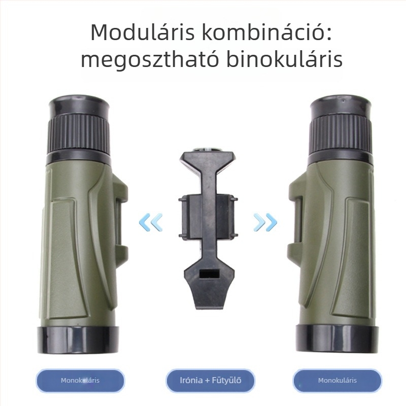 Fizikai oktatási teleszkóp játék gyerekeknek 7–14 évesek, műanyag, DIY, többfunkciós, síppal és iránytűvel