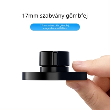 Általános mágneses autós tartó mágneses szívófejjel — 17 mm golyófej csatlakozó, műanyag, márka Smtu