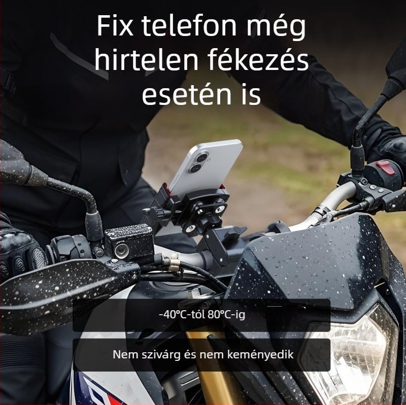 Motorkerékpár- és kerékpártelefon-tartó rezgéscsillapítással • Márka Jianhuida • Modell A399B+X55 • Alkalmas motorkerékpárok és kerékpárok • Cél: kerékpárázás