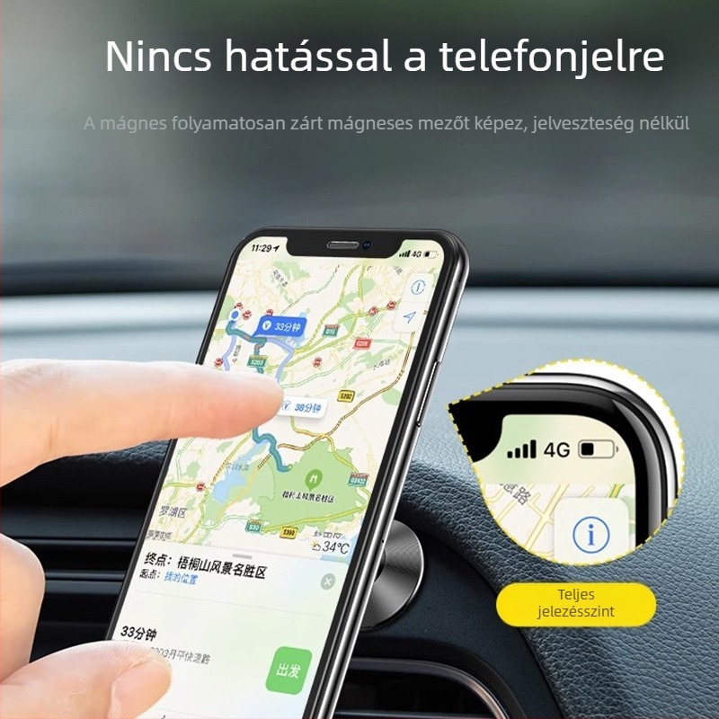 Univerzális autós telefontartó ragasztásos műszerfalra, testreszabható