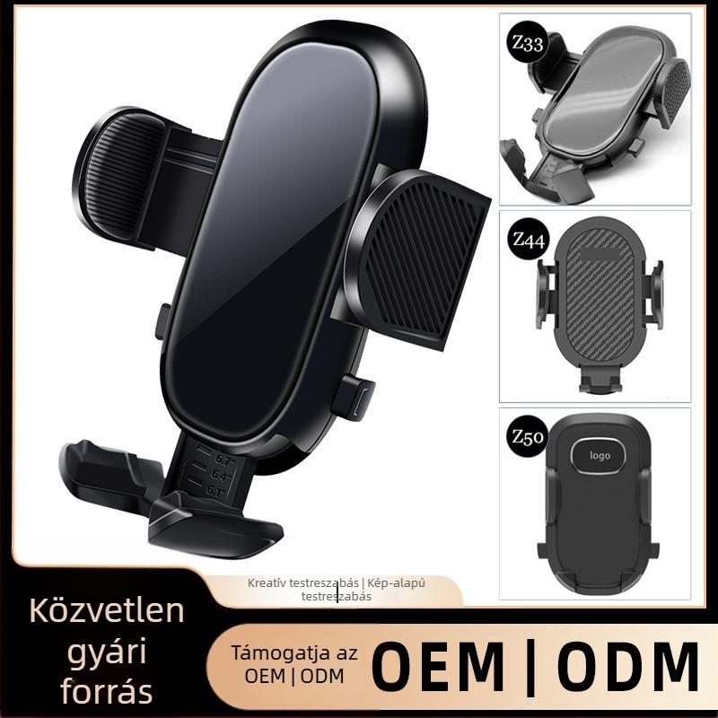 Autó- és asztali telefon-tartó 17 mm gömbfejjel - univerzális snap-on rögzítés, minimalist navigációs tartó