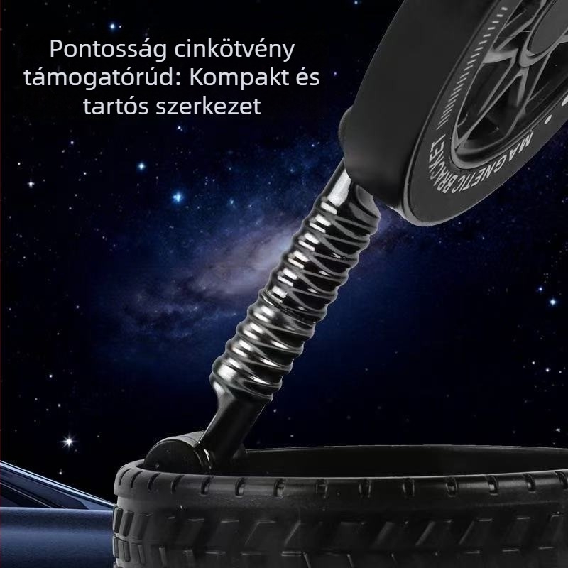 Autó fedélzeti telefontartó vezeték nélküli távirányítóval és töltéssel, ABS anyag, univerzális illeszkedés, testreszabható