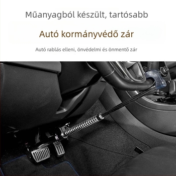 Autóvédelmi zár, acélból, modell Car lock, általános használat