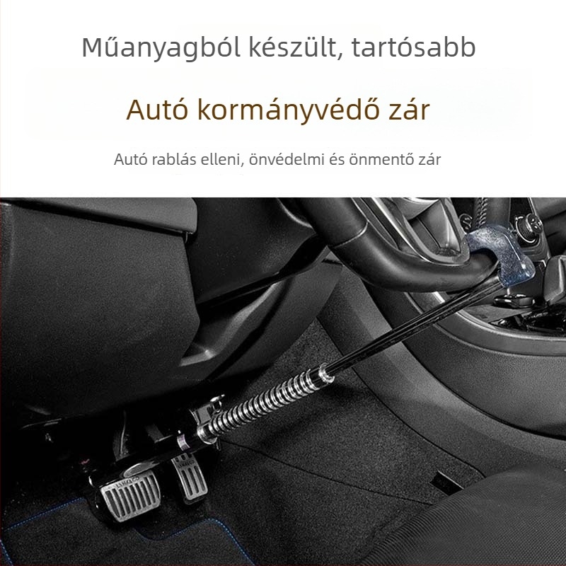 Autóvédelmi zár, acélból, modell Car lock, általános használat