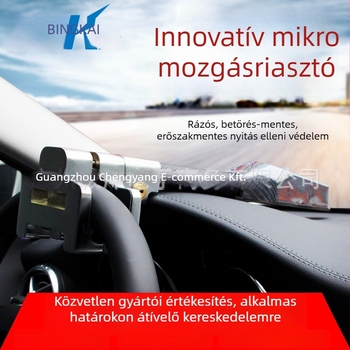 Autókormányzár, T388 modell, ötvözet acélból, réz cilinderrel, egykaros kialakítás, kompatibilis 98%-os modellhez