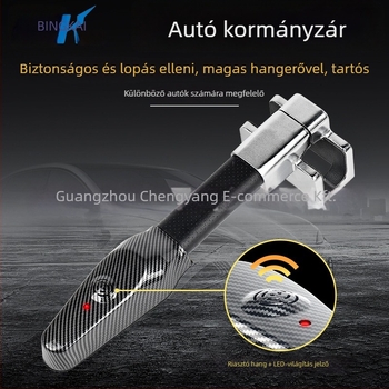 Autókormányzár, T388 modell, ötvözet acélból, réz cilinderrel, egykaros kialakítás, kompatibilis 98%-os modellhez