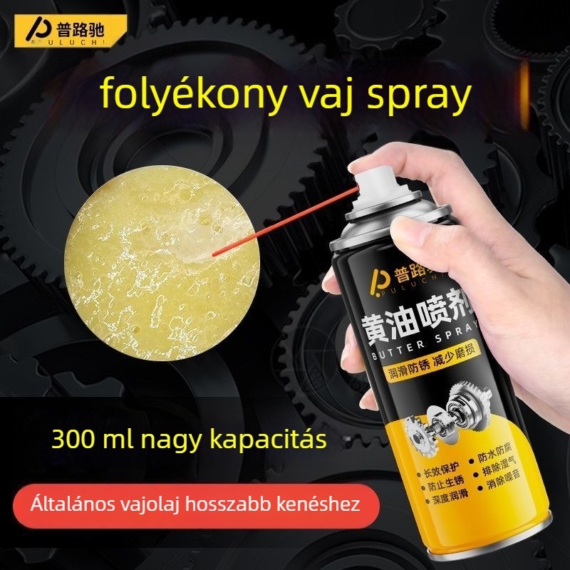 Vaj alapú kenő spray – magas hőmérséklet-tűrés, mechanikus kenés ajtózárakhoz, csapágyakhoz és fogaskerekekhez