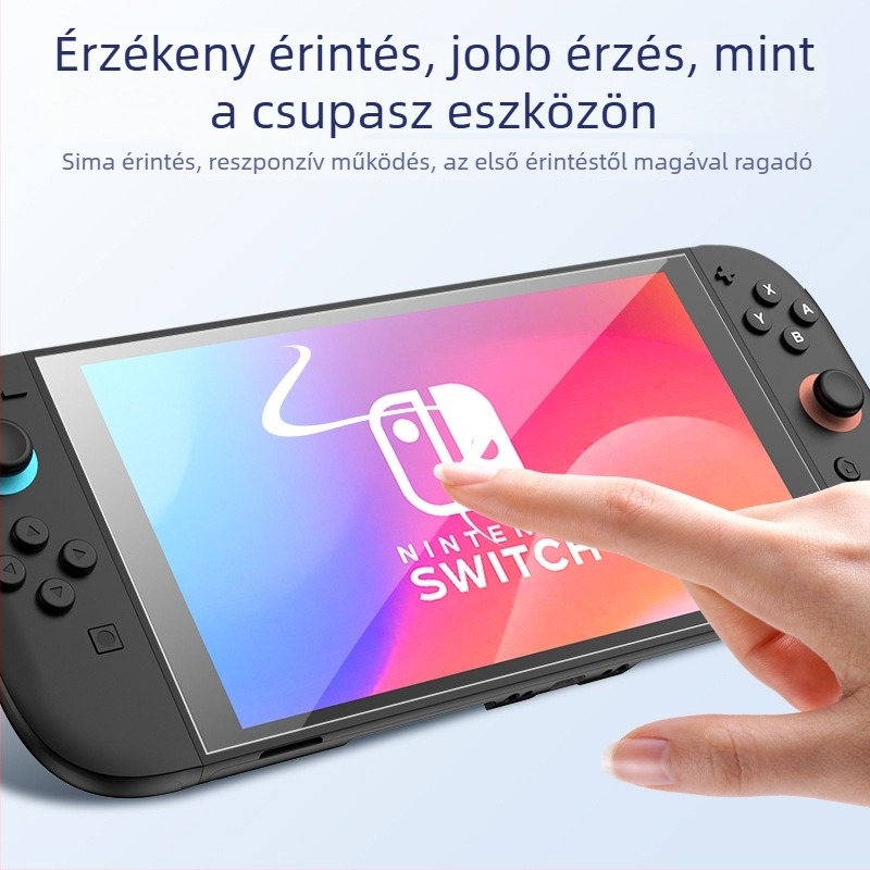 Sangesh edzett üveg képernyővédő Nintendo Switch 2-höz – teljes képernyő, HD, ujjlenyomat-mentes, ütésálló, gyors felhelyezés