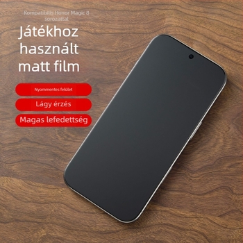 Honor Magic 8AR előlapos védőfólia – matt felület, ujjlenyomat-mentes, tükröződésgátló, karcálló