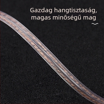 CVJ eredeti kettős párhuzamos 2-pin 0,78 mm S-pin audio kábel, 1.2 m, rézmag, oxigénmentes réz vezető, nikkelezett