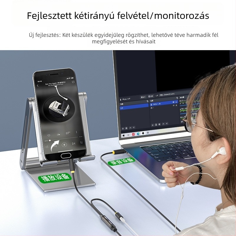 A601C Audio Line 3,5mm Réz vezető, Nikkelezett, Digitális eszközökhöz