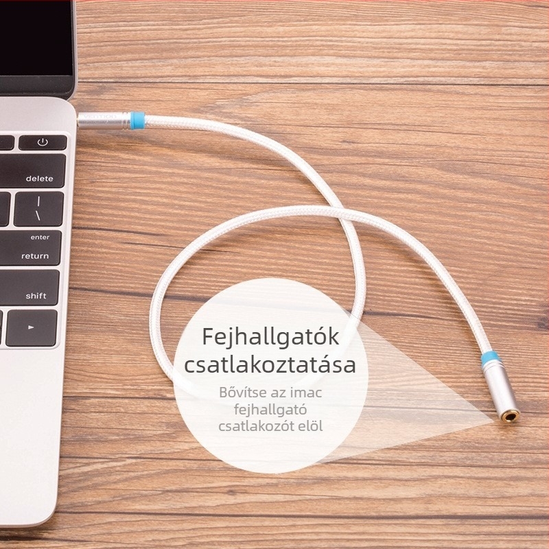 Számítógép perifériákhoz készült audió kábel, ezüstözött vezető, nyers réz mag, ROHS, modell VAB-B06 BHB BBZ