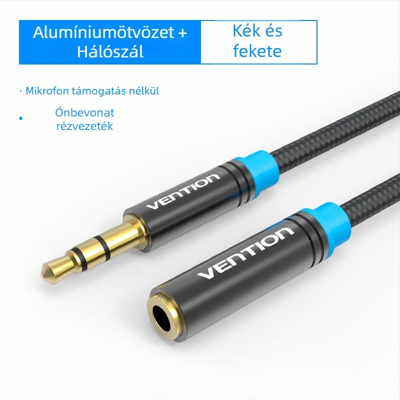 Számítógép perifériákhoz készült audió kábel, ezüstözött vezető, nyers réz mag, ROHS, modell VAB-B06 BHB BBZ
