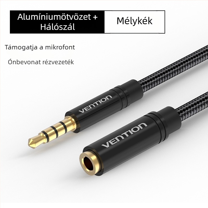 Számítógép perifériákhoz készült audió kábel, ezüstözött vezető, nyers réz mag, ROHS, modell VAB-B06 BHB BBZ