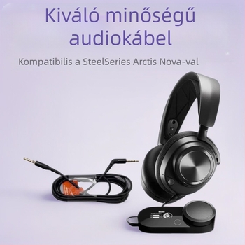 Oxigénmentes réz csatlakozó kábel a SteelSeries Arctis Nova Pro fejhallgató DAC-hoz, számítógépre