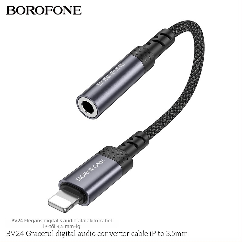 BOROFONE BV24 Audio adapter kábel Apple iPhone 12/13 Pro és iPad készülékekhez – 3,5 mm