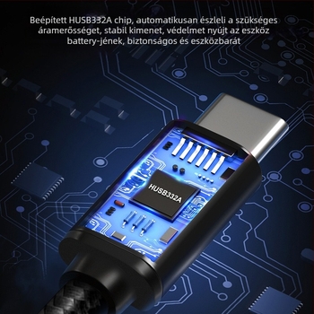 USB-C 240W PD3.1 gyors töltőkábel, 1–2 m, alumíniumötvözet + fonott szerkezet