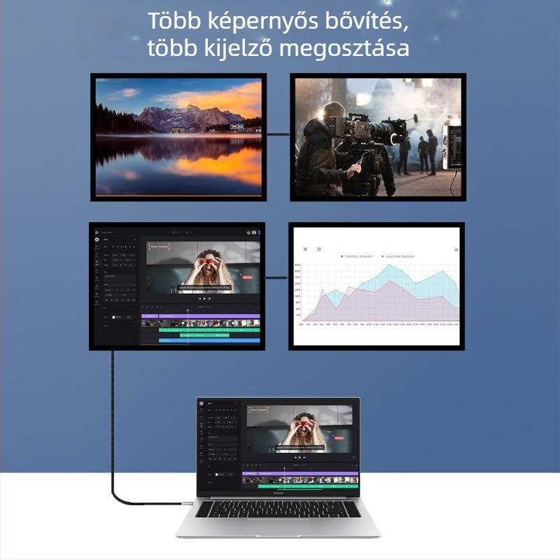 USB4 Type-C adatkábel, 240W gyors töltés, szövött kivitel, teljes USB4 funkció
