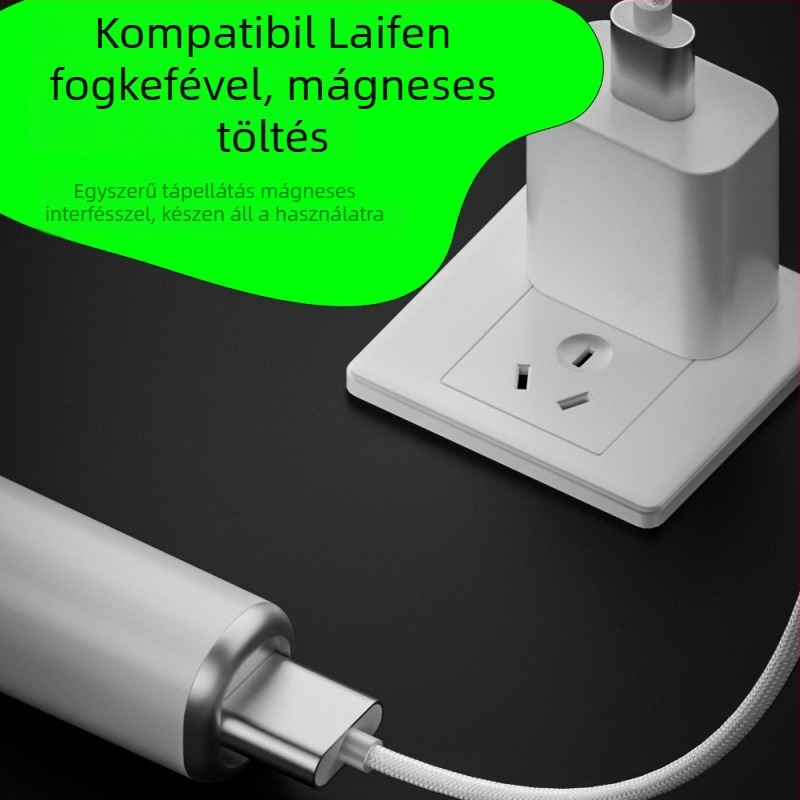 USB mágneses töltőkábel Leifen elektromos fogkeféhez, modell LFTB01-P, kompatibil Leifen, gyártó Yixin Industrial, bemutatva 2024-ben.
