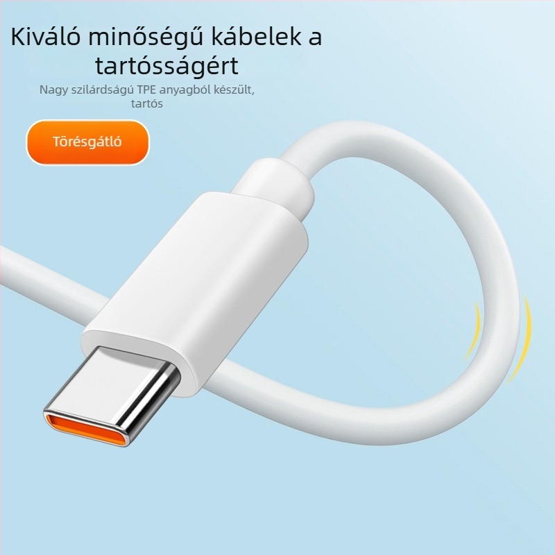 Xiaomi megfigyelő kamera Type-C töltő- és adatkábel, 1–2 m, fehér PVC