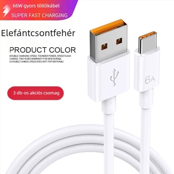 Type-C adatkábel Huawei készülékekhez, gyors töltés
