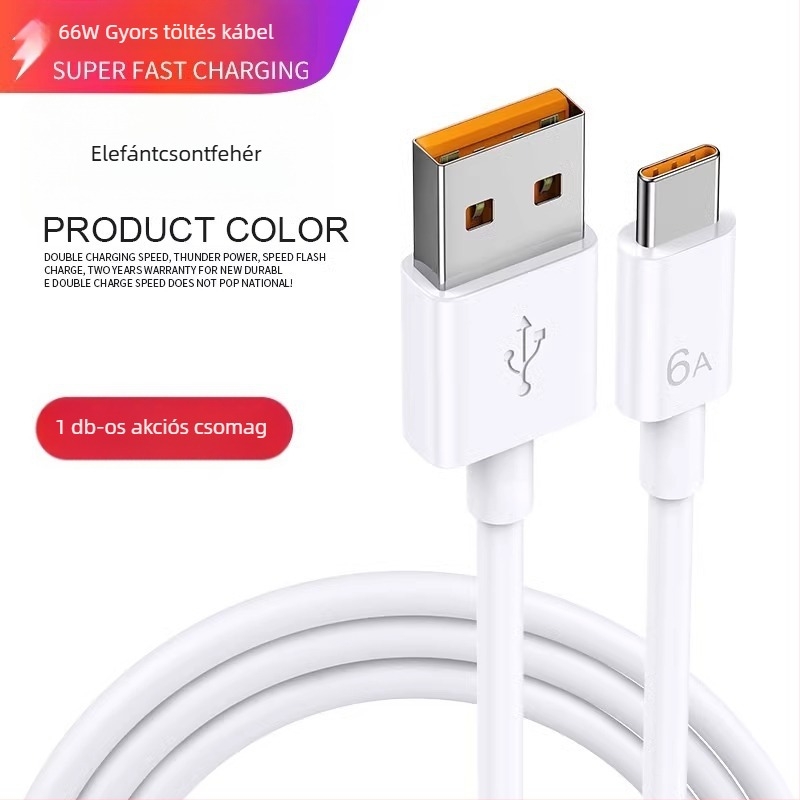 Type-C adatkábel Huawei készülékekhez, gyors töltés
