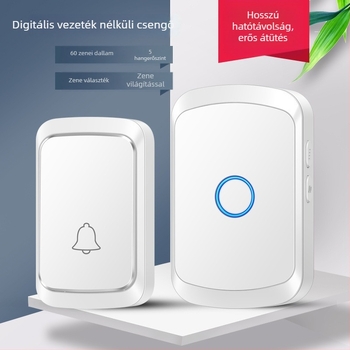 Szenzoros ajtócsengő, vezeték nélküli távvezérlés, digitális elektronika, önálló állomás