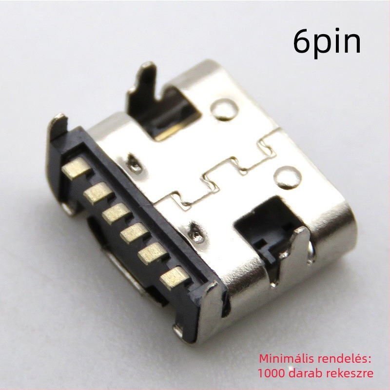 Type-C női csatlakozó, 16 pin, 1 mag, LCP szigetelőanyag, FOXECO