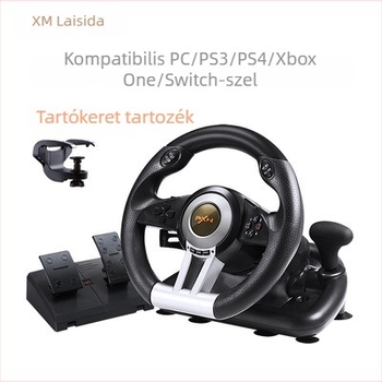 Laishida PXN-V3 Versenyvolán PC/PS3/PS4/Xbox One/Switch, USB interfész, ABS ház, pedálkészlet a csomagban