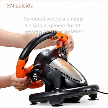 Laishida PXN-V3 Versenyvolán PC/PS3/PS4/Xbox One/Switch, USB interfész, ABS ház, pedálkészlet a csomagban