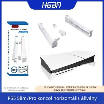 Hgba PS5 Slim/Pro vízszintes állvány – ABS anyagú, kompatibilis PS5 Slim és PS5 Pro