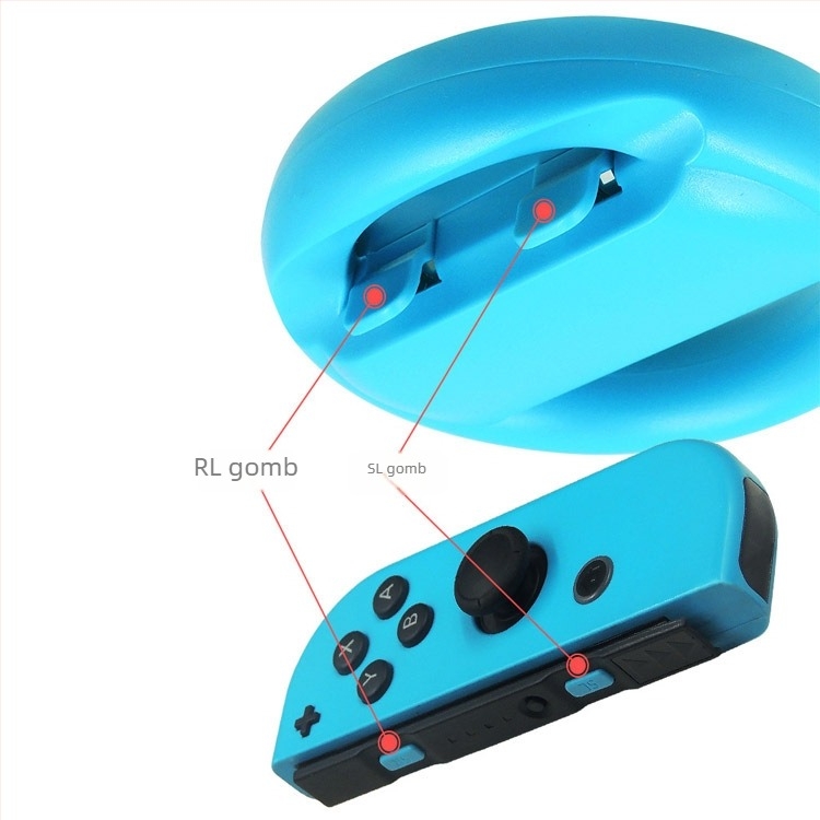 Mini Switch Joy-Con kormánykerék tartó (bal és jobb) – ABS, 2 kormánykerék, két játékos számára