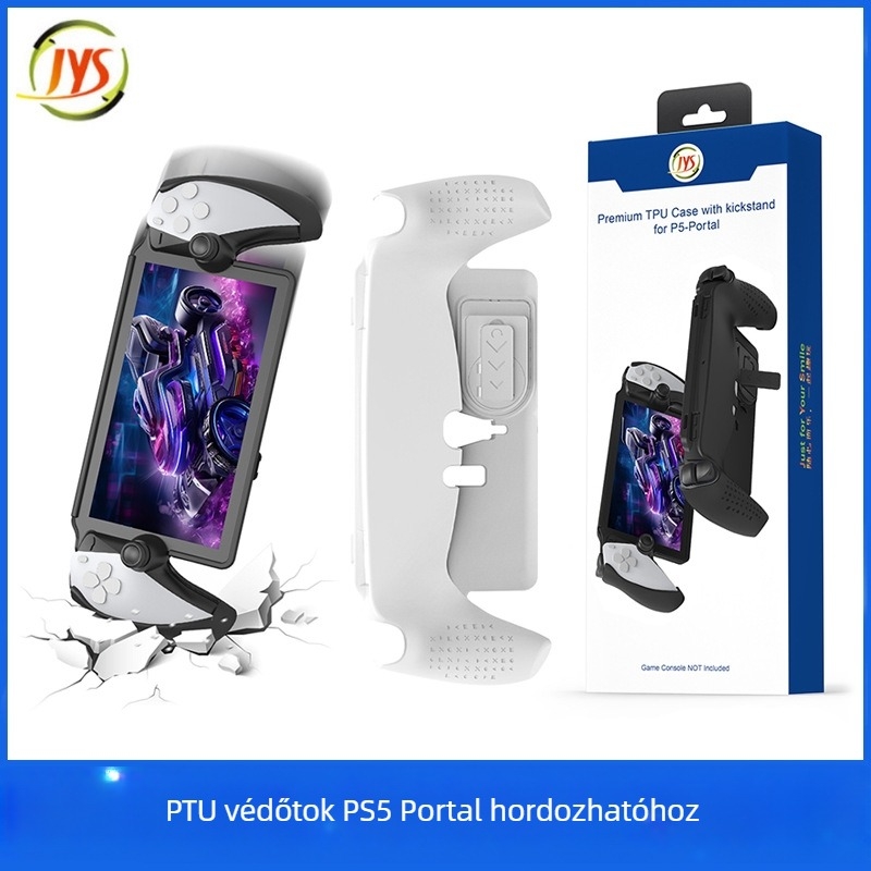 JYS TPU védőtok PS5 Portal hordozható konzolhoz összecsukható állvánnyal – Modell JYS-P5191