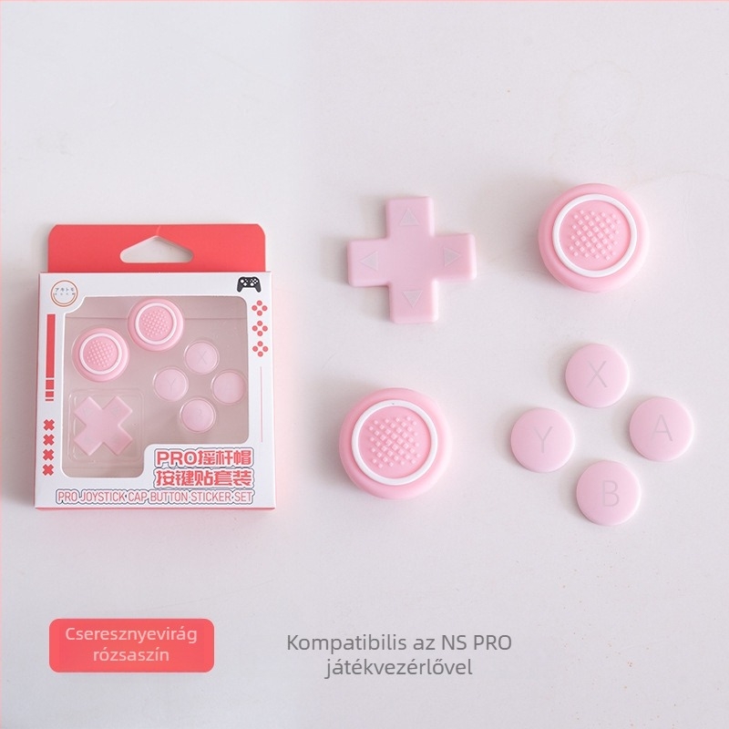 Ajitomo Switch Pro ABXY gombfedők és kör D-pad sapkák – PRO kontrollert kiegészítők, modell 317, ABS, 21 g