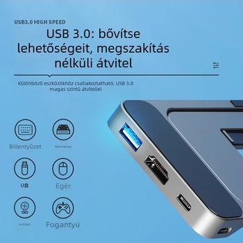 Switch2 Képernyőprojekciós állvány — 4K60 HDMI videó konverter, hordozható USB-C tartó Switchhez, Switch 2-höz és mobil eszközökhöz