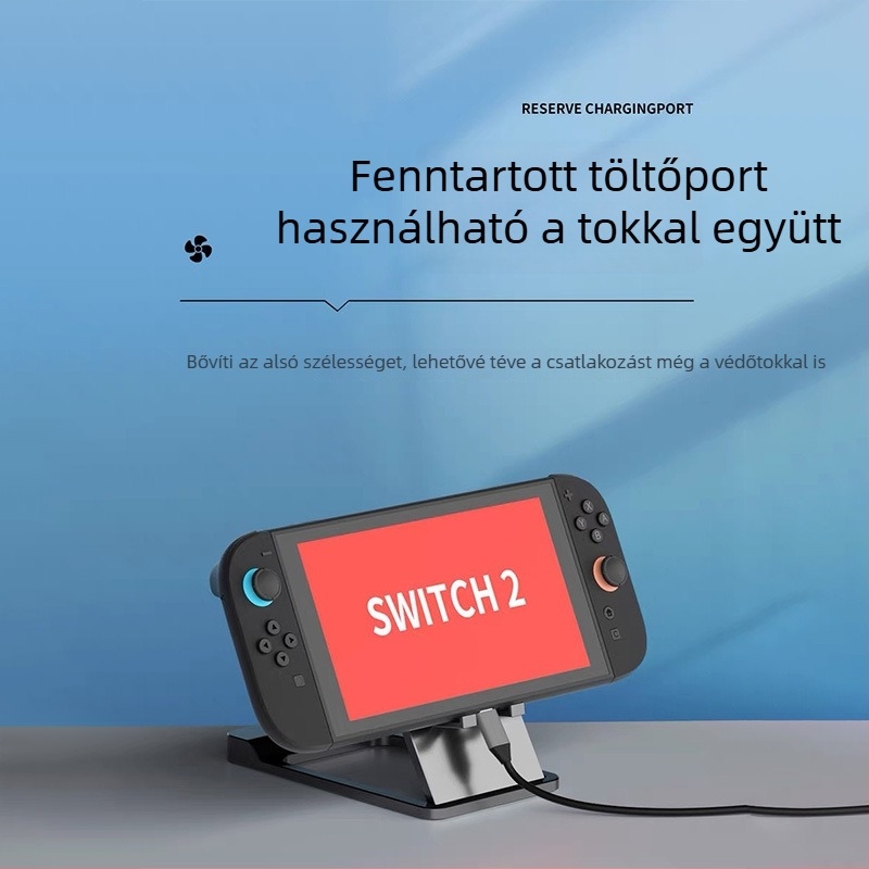 Switch2 Képernyőprojekciós állvány — 4K60 HDMI videó konverter, hordozható USB-C tartó Switchhez, Switch 2-höz és mobil eszközökhöz