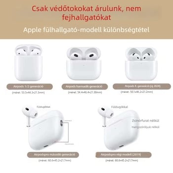 Szilikon tok AirPods 4-hoz és AirPods Pro 3-hoz – lányos karikatúra virágos cicás motív