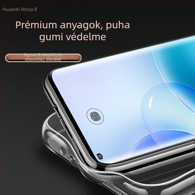 Huawei Nova 8 sorozathoz illeszkedő átlátszó szilikon védőtok – leesés elleni védelem Nova 8, Nova 8 Pro, Nova 8 SE